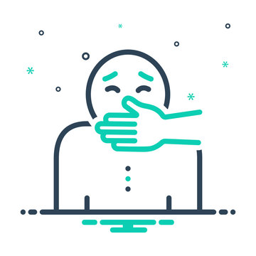 Mix line icon for kidnapping