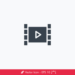 Film Strip Icon / Vector