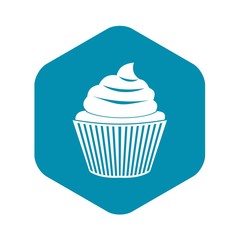 Cupcake icon. Simple illustration of cupcake vector icon for web