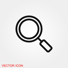 Zoom icon vector sign symbol for design