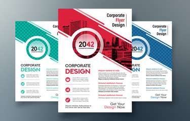 City Background Business Book Cover Design Template