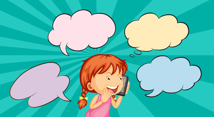 Girl speaking on the phone