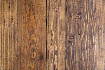 Obraz premium Old wooden texture background. Rustic wooden table or floor.
