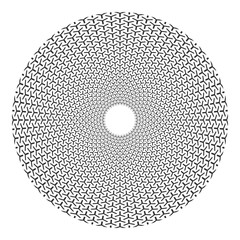 Circle geometric pattern. Design element.