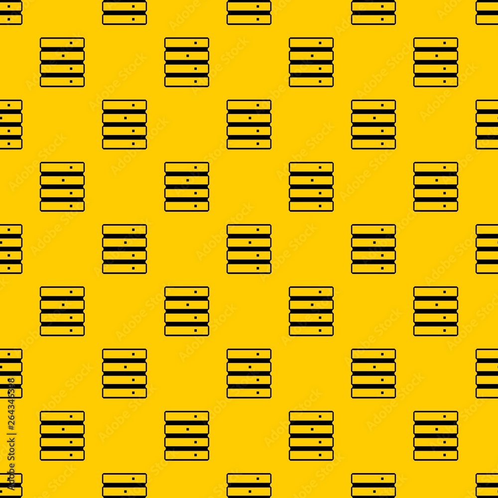 Poster database pattern seamless vector repeat geometric yellow for any design