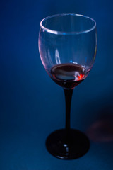 A glass of red wine