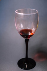 A glass of red wine