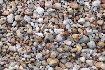 Pebbles on the Sand by the beach, Summer Holidays