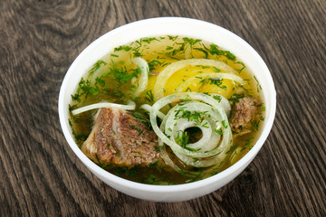 Caucasian meat soup - Hashlama