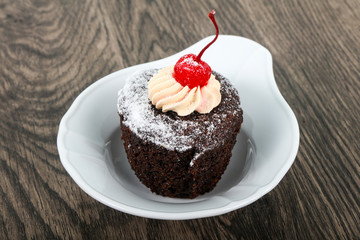 Cupcake with cherry