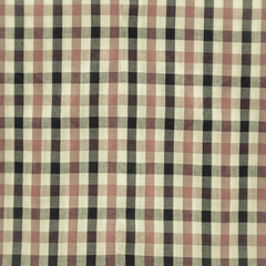 Check fabric pattern, texture of natural fabric background copy space