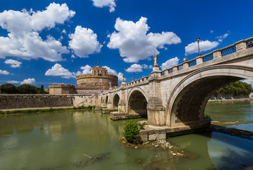 Fototapeta premium Castle de Sant Angelo in Rome Italy