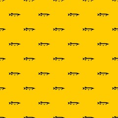 Fish pattern seamless vector repeat geometric yellow for any design