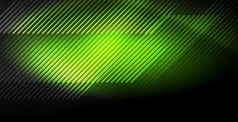 Neon color abstract lines