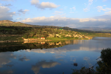 Fototapeta na wymiar View of Evretou Dam, Paphos, Cyprus