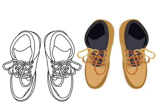 men's shoes sketch
