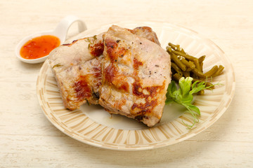 Roasted spare ribs