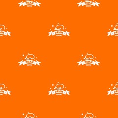 Sleeping pattern vector orange for any web design best