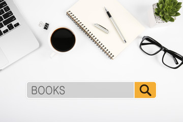Search Books Concept For Business