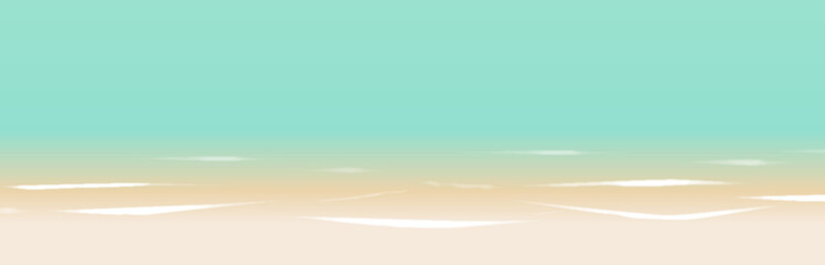 Soft color summer beach