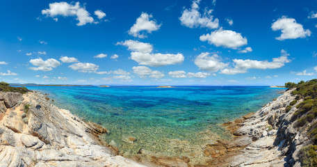 Fototapeta na wymiar Aegean sea coast, Chalkidiki, Greece