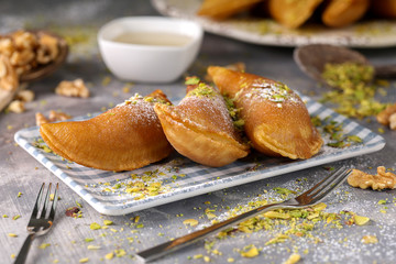 Qatayef, Arabic sweets for Ramadan