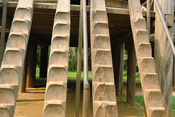 échelles en bois anciennes Vietnam