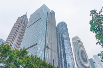 Fototapeta na wymiar skyscrapers in Guangzhou