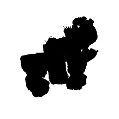 Vector drops of paint and stains, ink blots