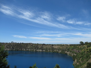 Blue Lake in Mount Gambier, Australia