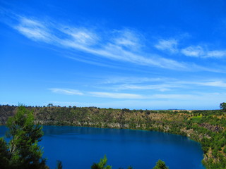 Obraz premium Blue Lake in Mount Gambier, Australia