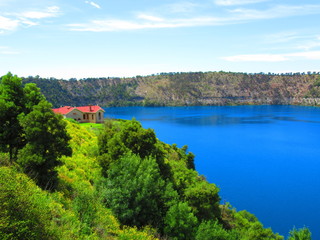 Blue Lake in Mount Gambier, Australia