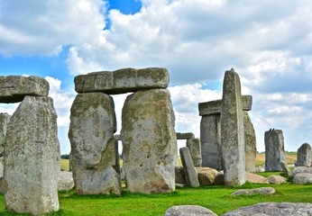 Rocks of Stonehenge On a Cloudy Summer Day