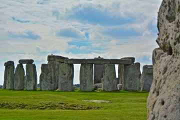 Rocks of Stonehenge On a Cloudy Summer Day