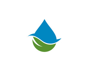 Fototapeta premium Set of abstract water drops symbols, logo template