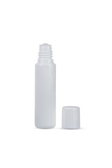 White plastic Eye drops bottle isolated on white