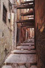 Narrow streets of Moroccan