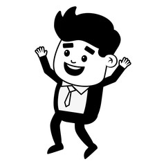 businessman character cartoon
