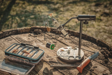 Fly fishing Tools for fly tying.