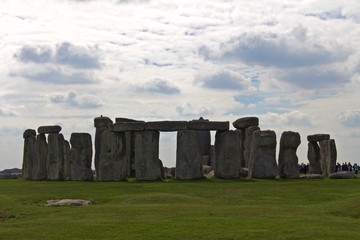 Rocks of Stonehenge On a Cloudy Summer Day