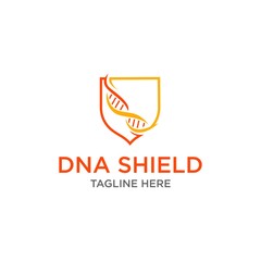 dna shield health logo design inspiration