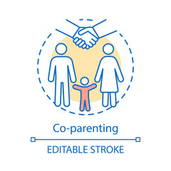 Co-parenting concept icon