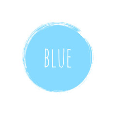 vector brush strokes circles of paint on white background