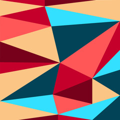 geometry red pink blue colors abstract poligons background