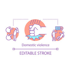 Domestic violence assessment concept icon