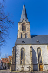 Fototapeta na wymiar Tower of the St. Christophorus church in Werne, Germany