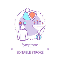 Symptom concept icon