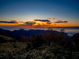 【静岡県伊豆半島】伊豆山稜線歩道からの夕景【秋】