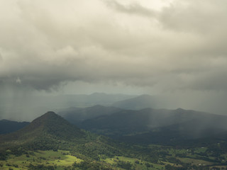 Rain Forest Mountains and Moody Weather