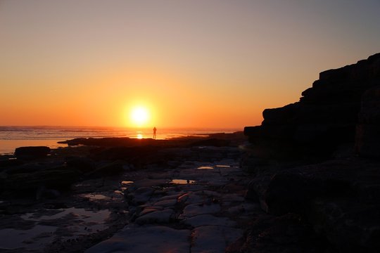 Sunset Le Veillon plage (france)